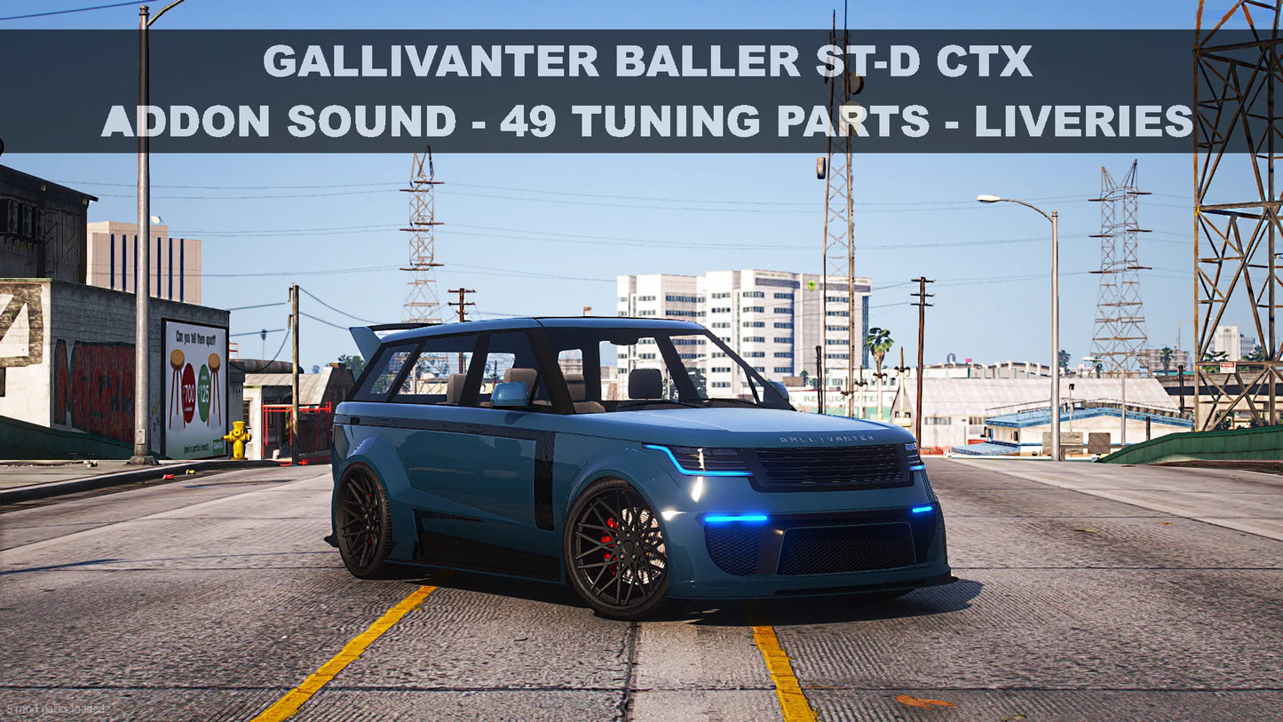 (Lore Friendly) Gallivanter Baller ST-D (Tuning Parts + Addon Sound)