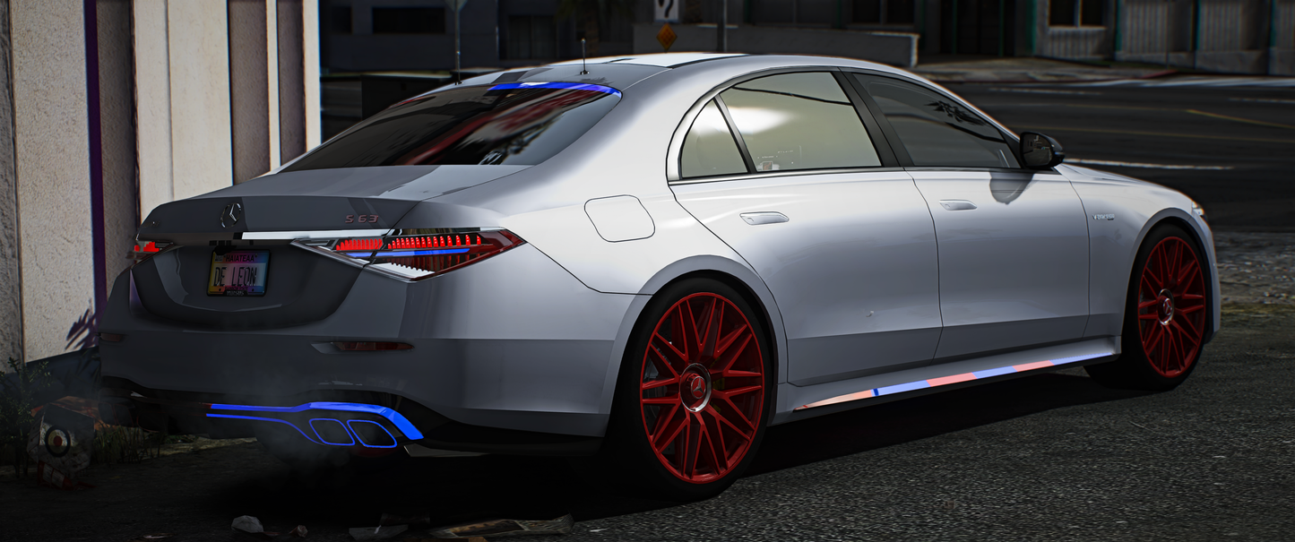 (Badged/Debadged) 2023 Mercedes S63 AMG E Performance Police Modern Lights