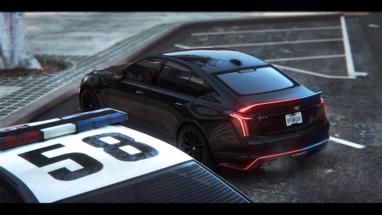 2022 Cadillac CT5V LEO (PD Unmarked) Animation Mirror