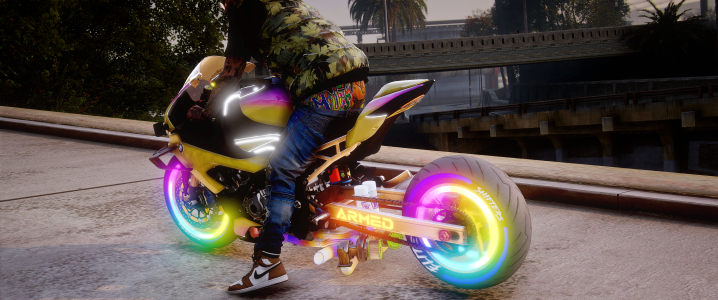 BMW M1000RR Twin Turbo Drag Rainbow Custom