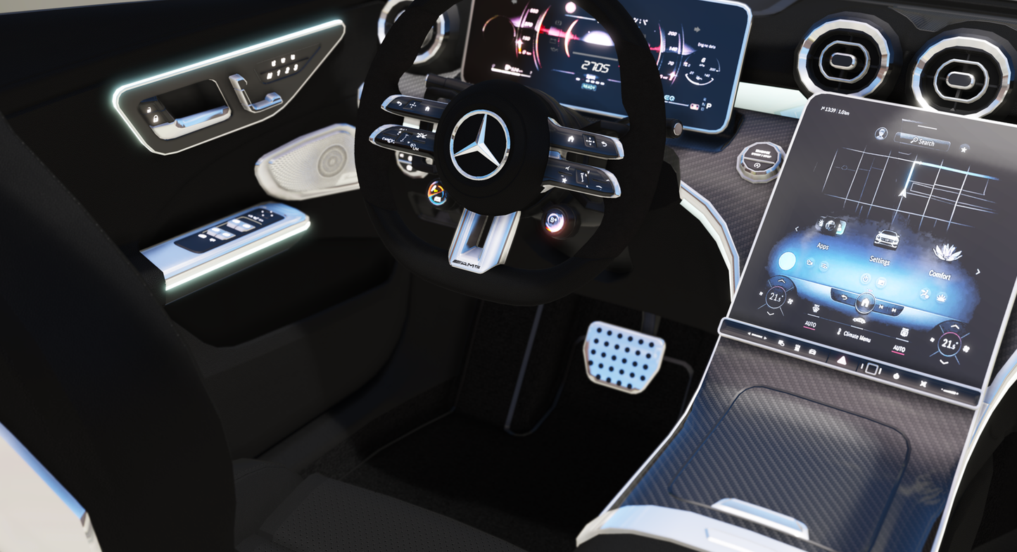 Mercedes Benz C63s AMG 2023 6 Seater ( Animated Roof ) | Cent