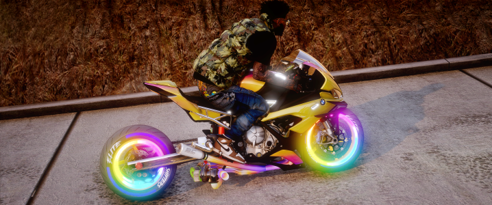 BMW M1000RR Twin Turbo Drag Rainbow Custom