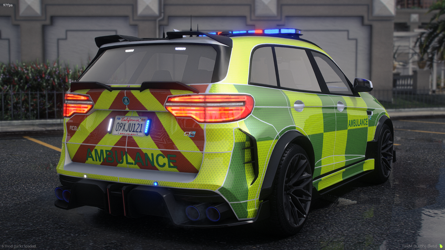 (Lore Friendly) Ubermacht Rebla X PD/Ambulance