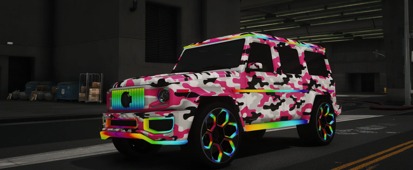(Lore Friendly) Benefactor Dubsta Camo (Animated Lights)