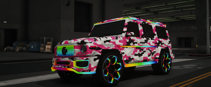(Lore Friendly) Benefactor Dubsta Camo (Animated Lights)