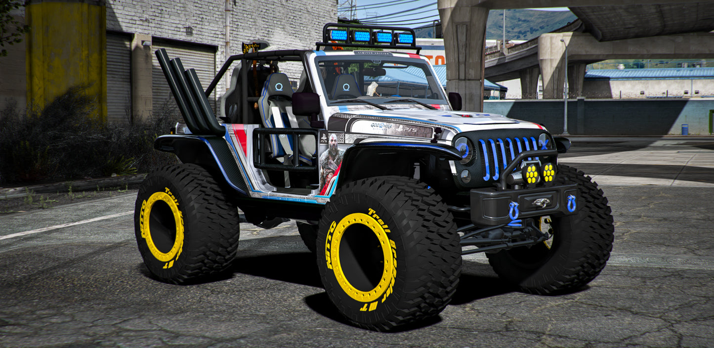 Jeep Trailcat PlayStation 5 God of War [Dinamic Lights]