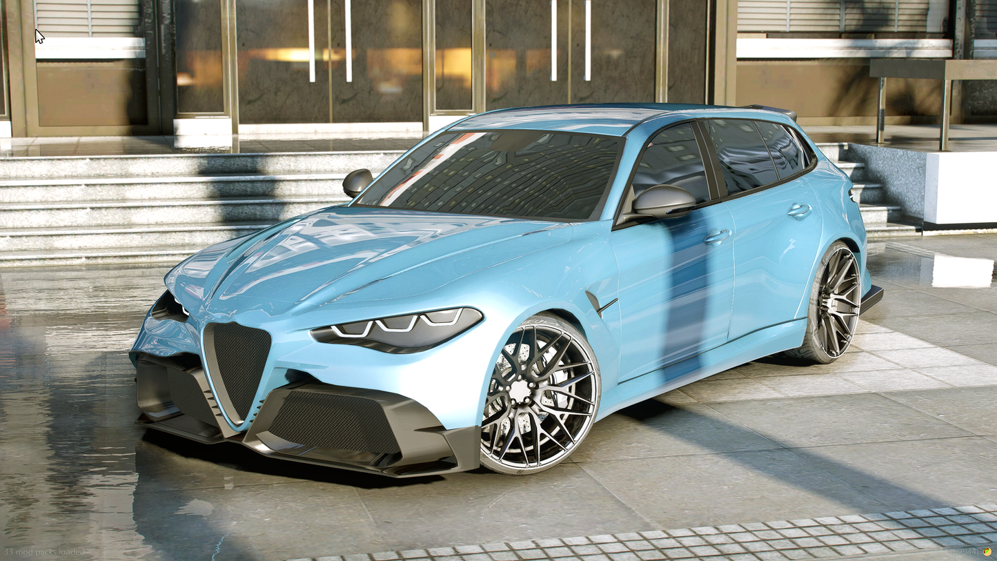 (Debadged) Alfa Romeo Giulia Touring Custom 2023