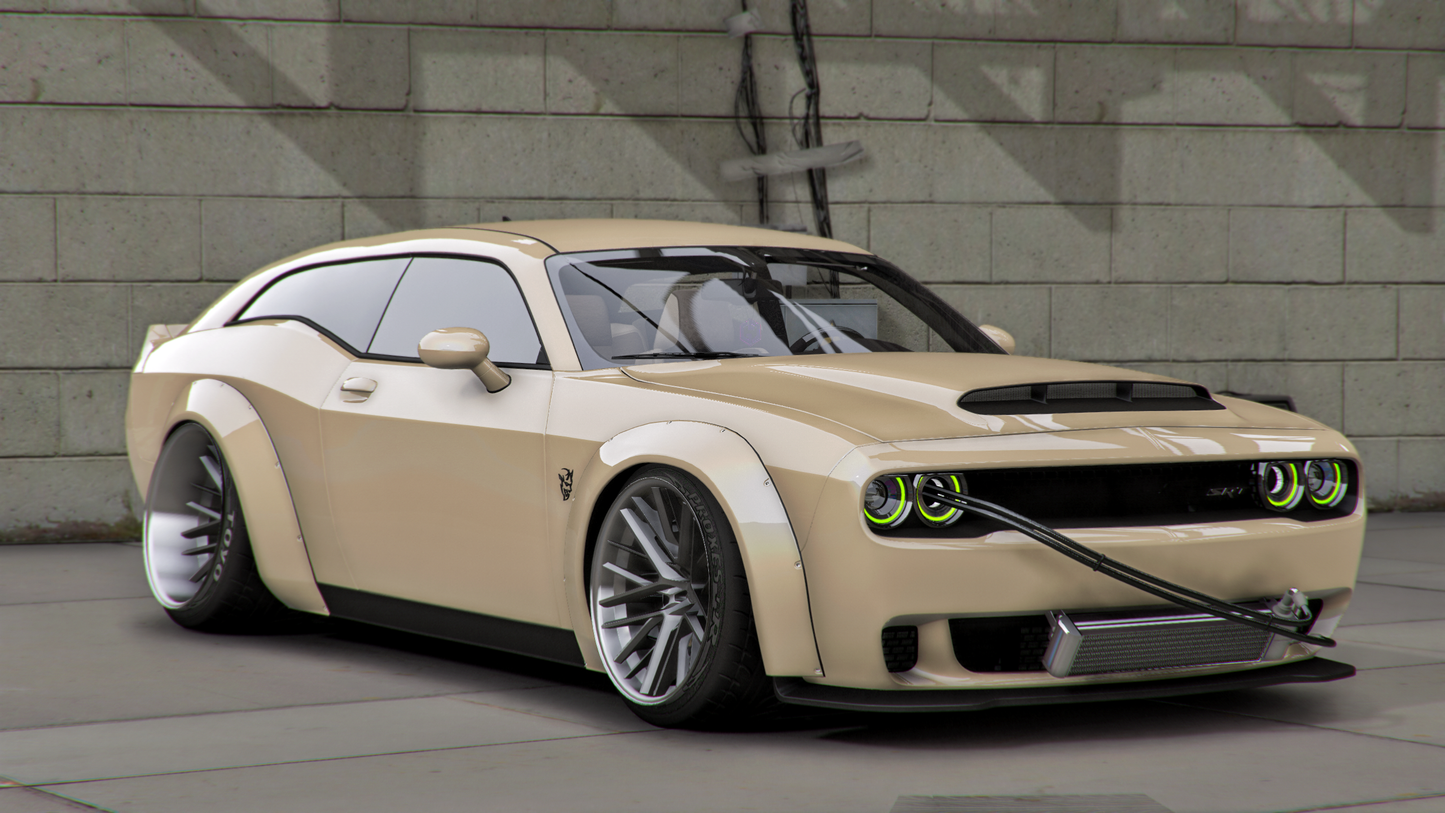 2017 Dodge Demon Liberty Walk Vert Bagged