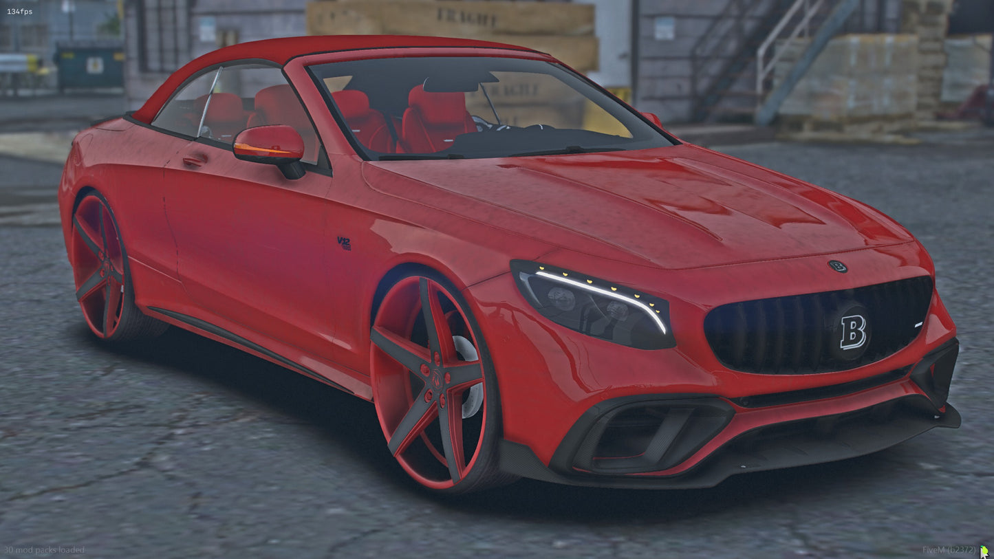 2019 Mercedes-Brabus S900 V12 Convertible on 28s Lexanis Auto-Roof