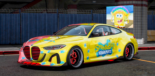 BMW M4 Spongbob Patrick [Dinamic Lights]