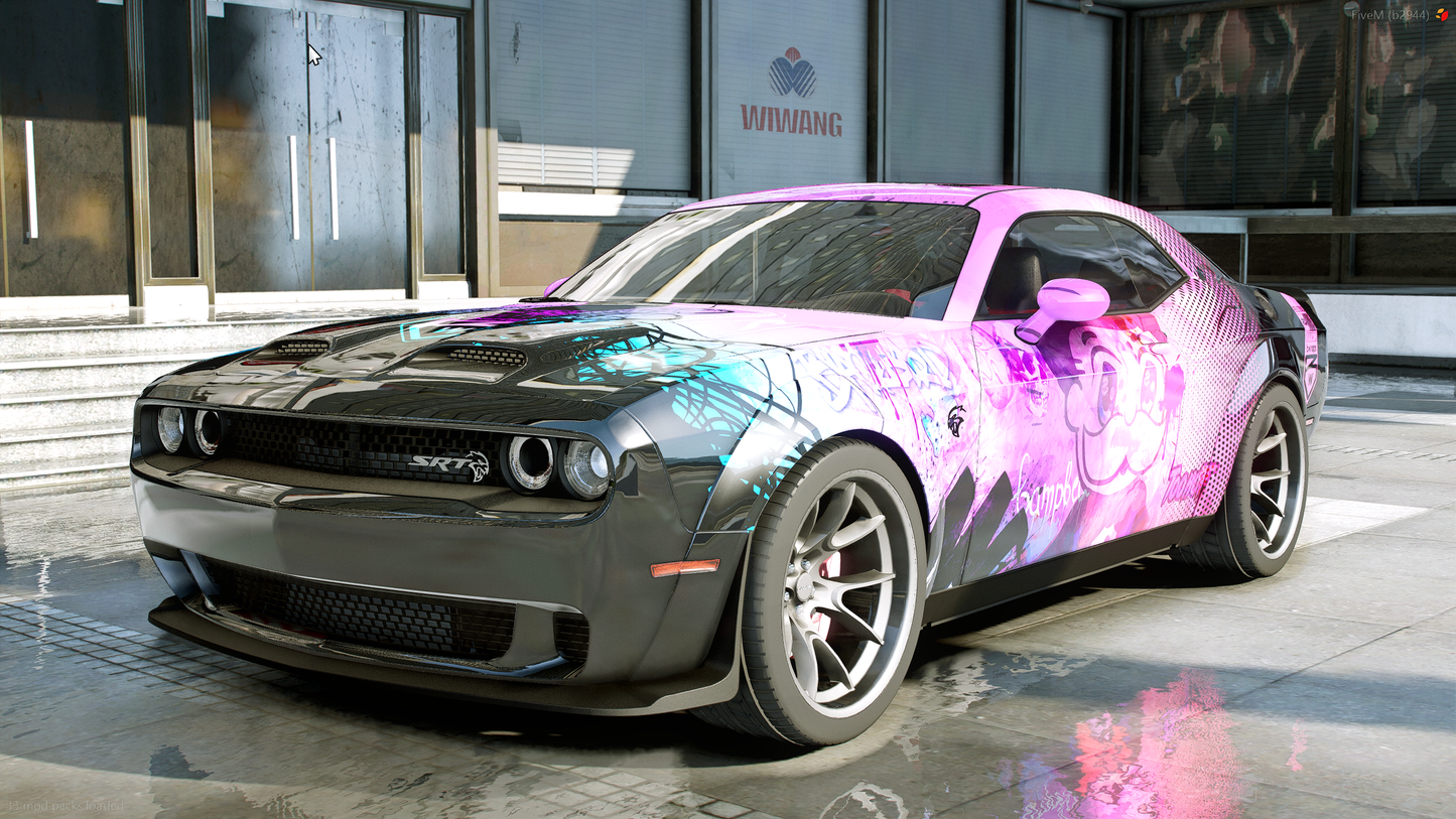 Dodge Challenger O Block Pink