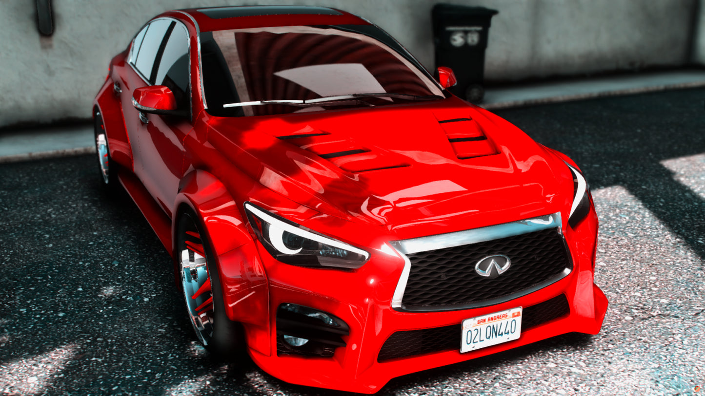 2023 Infinity Q50 Red Sport Widebody TUNED 800HP GTR Nismo Swap