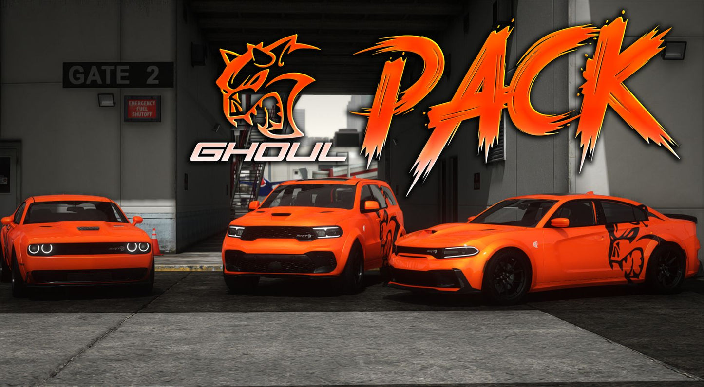 2024 Dodge Ghoul Charger, 2024 Dodge Ghoul Challenger, 2024 Dodge Ghoul Durango (2024 Ghoul Pack)