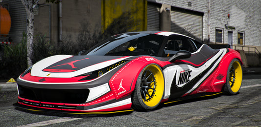 Ferrari 458 Air Jordan 1 [60+ Tuning Parts] [Dinamic Lights]
