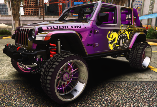 Custom 1320 Scatpack Jeep Rubicon 4x4 On Forgiatos Rims [Glowing Disc Brakes]