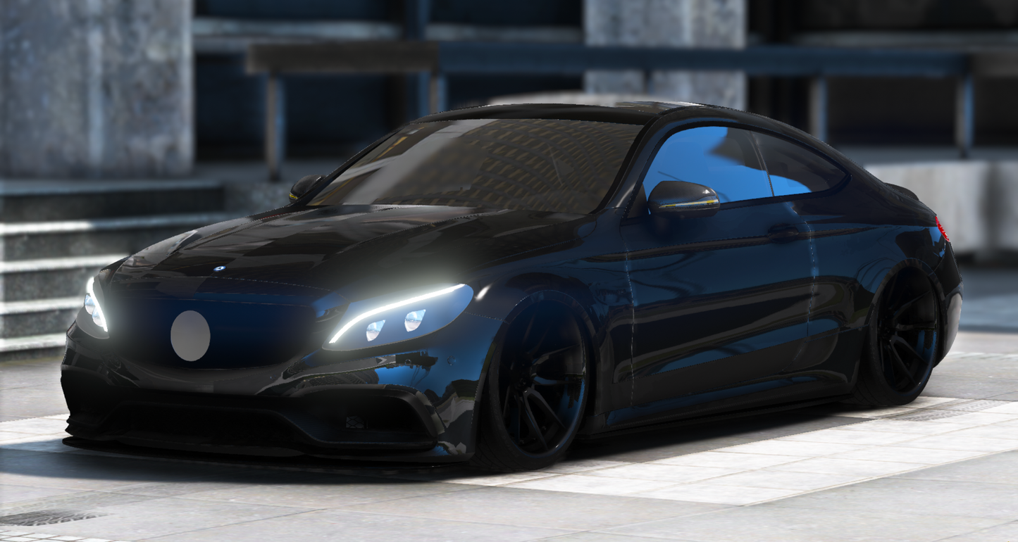 Mercedes C63 Black AMG (5 Seater)