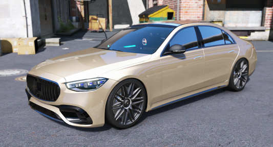 (Badged/Debadged) 2023 Mercedes S63 AMG E Performance Police Modern Lights