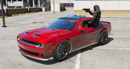 (Debadged) Dodge hellcat Demon 6 Seater Slider ( Sunnroof & Window Animation ) | Cent