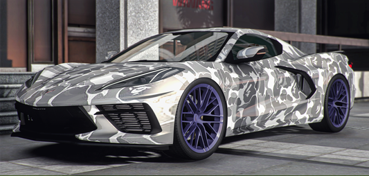 Chevrolet Corvette C8 Bape Edition (Animation Window)