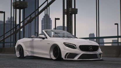 Mercedes S63 Cabrio Custom [Animated Roof]