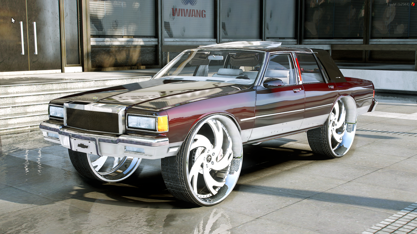 Custom 1986 Chevrolet Brougham On Armani Forged Rim