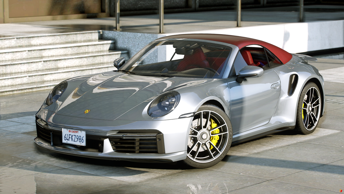 Porsche 911 Turbo S Cabriolet (Removable Roof)