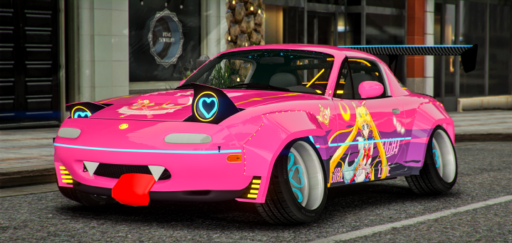 Mazda Miata Mx 5 Sailor Moon Livery & Animation lights