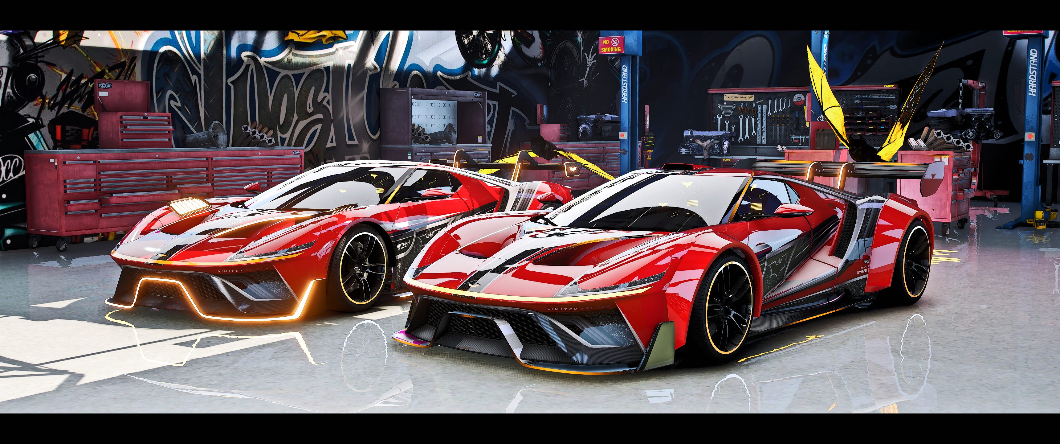 Batman Ford GT and Show Edition [Dinamic Lights] – The Garage