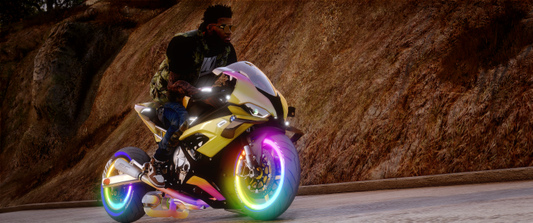 BMW M1000RR Twin Turbo Drag Rainbow Custom