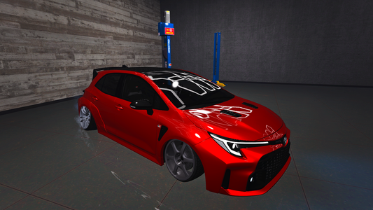 Custom Stanced 2023 Toyota Corolla GR (Correct Hand Posture On Steering Wheel, Starlight Interior + Hanging Dice Props)