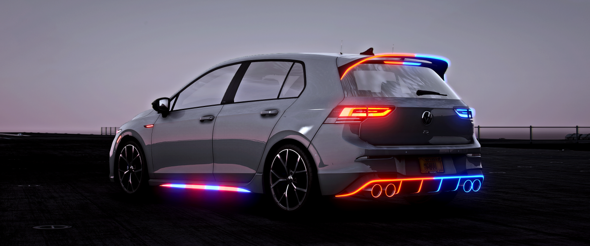 Golf 8 R Leds Volkswagen Golf 8R Police Modern Lights – The Garage