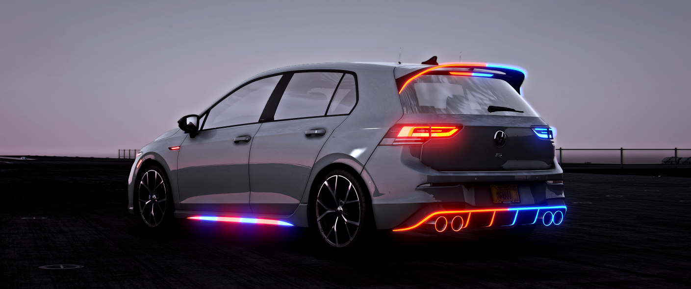 Volkswagen Golf 8R Police Modern Lights