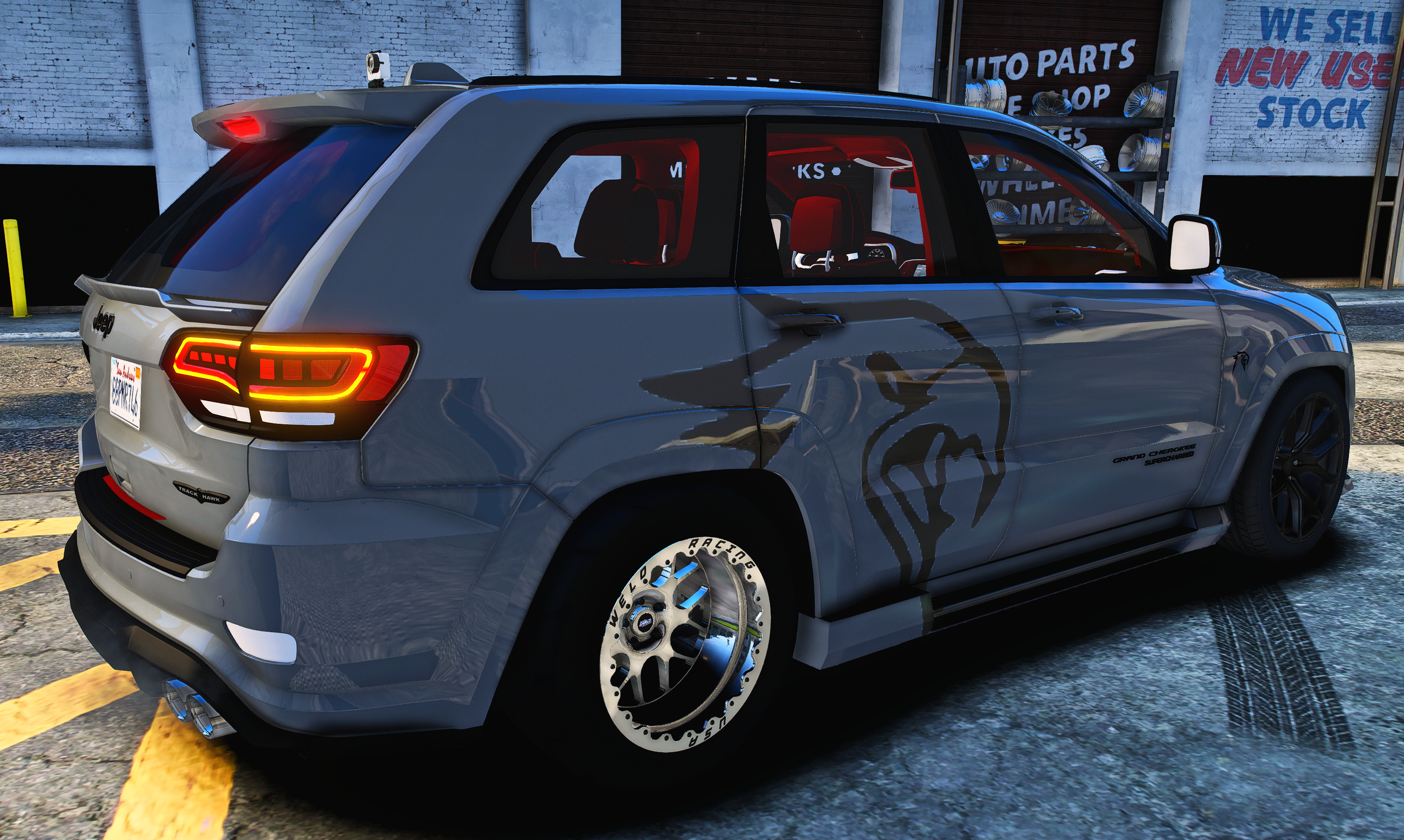 Custom Trackhawk Custom Tuned Drag Spec JEEP Grand Cherokee Trackhawk with Custom Props ...