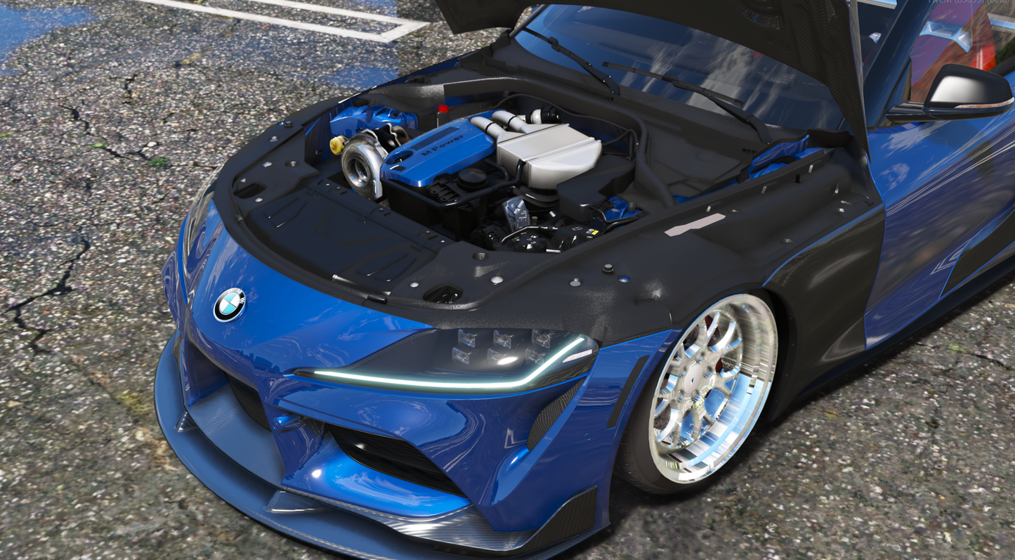 Toyota mk5 supra BMW converted B58 animated Windows | Cent