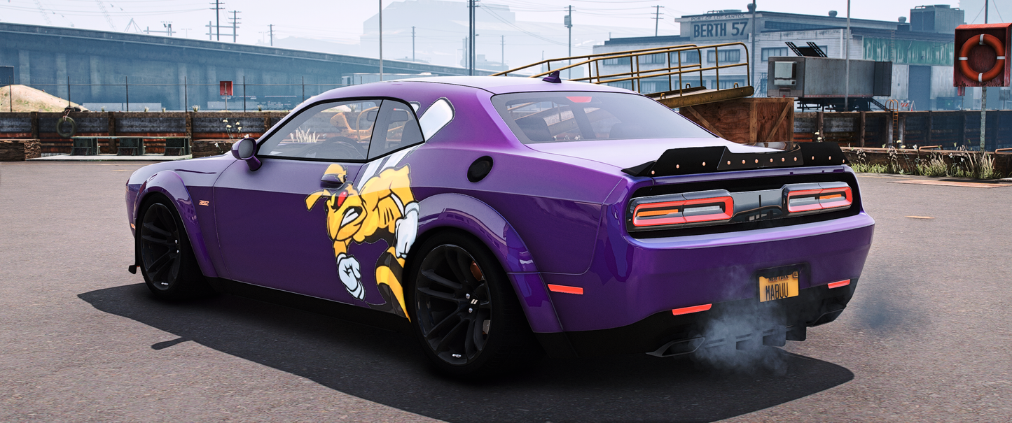 2020 Dodge Challenger Scatpack Widebody (Multiple Livery's And Animated Windows)