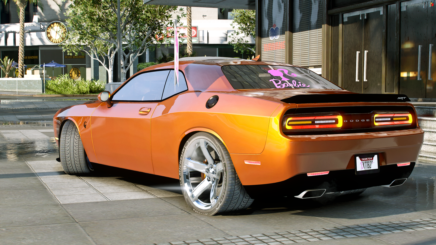 Custom Tuned Slideshow Barbie Dodge Challenger SRT Hellcat