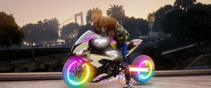 BMW M1000RR Twin Turbo Drag Rainbow Custom