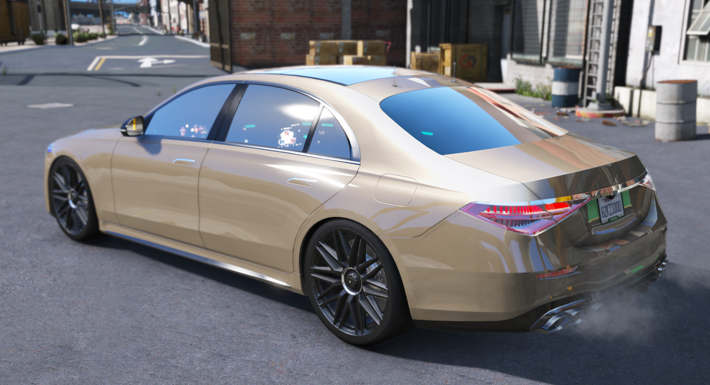 (Badged/Debadged) 2023 Mercedes S63 AMG E Performance Police Modern Lights