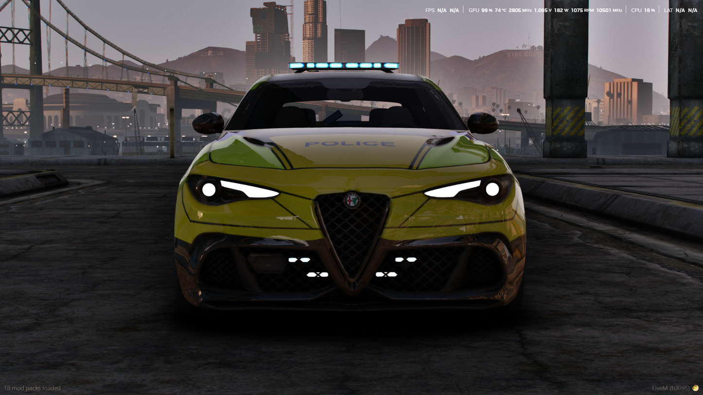 Metropolitan Police Alfa Romeo Giulia Quadrifoglio 2016