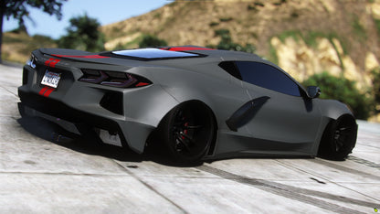 Custom Widebody Chevrolet Corvette C8 Twin-Turbo (Extras + Removal Roof)