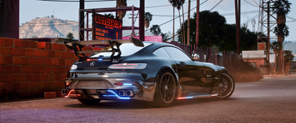 Mercedes AMG GT-R Black Series Police Modern Lights