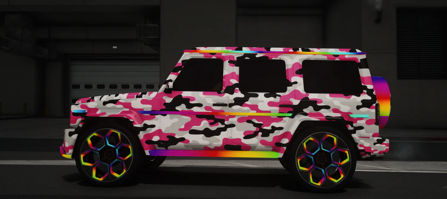 (Lore Friendly) Benefactor Dubsta Camo (Animated Lights)