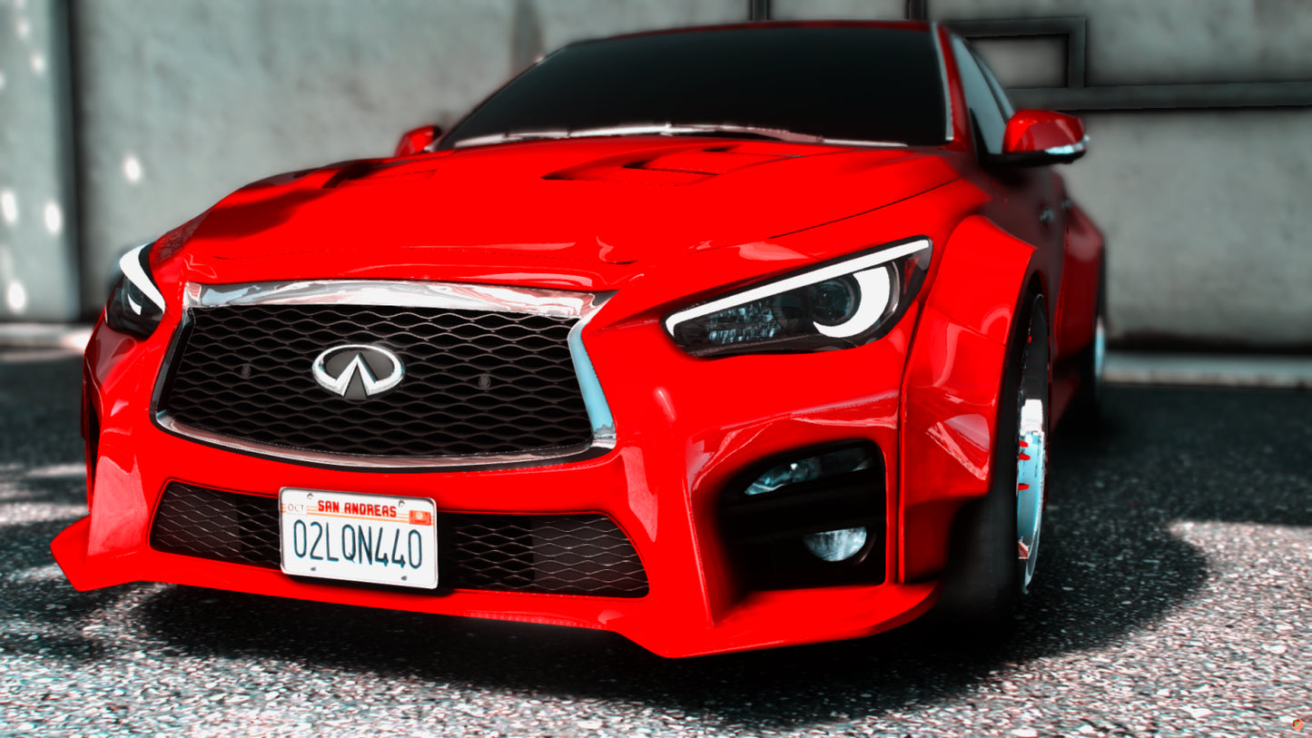 2023 Infinity Q50 Red Sport Widebody TUNED 800HP GTR Nismo Swap