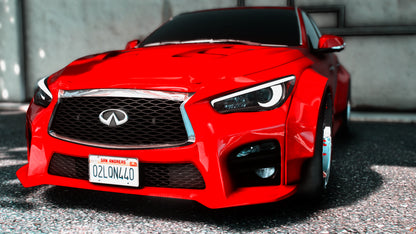 2023 Infinity Q50 Red Sport Widebody TUNED 800HP GTR Nismo Swap