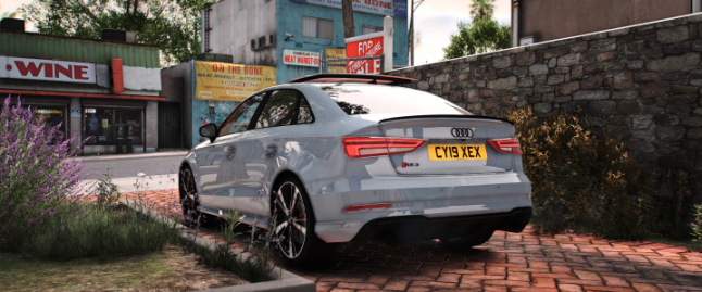 Audi RS3 8V Saloon (Animated Sunroof)