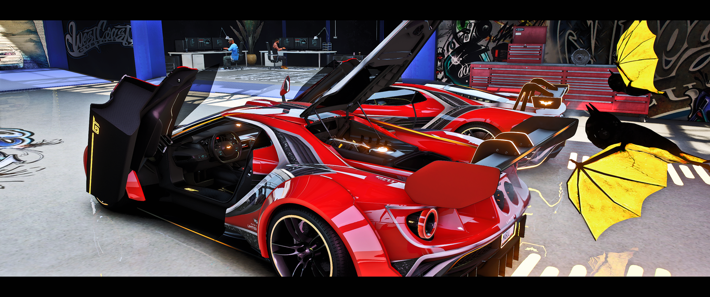 Batman Ford GT and Show Edition [Dinamic Lights]