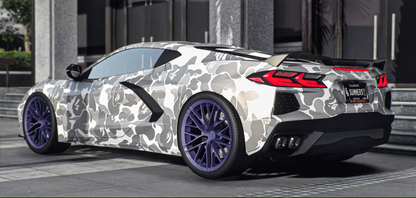 Chevrolet Corvette C8 Bape Edition (Animation Window)