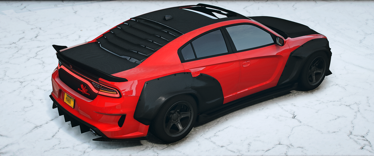 Custom 2021 Dodge Charger Demon Carbon Body Widebody