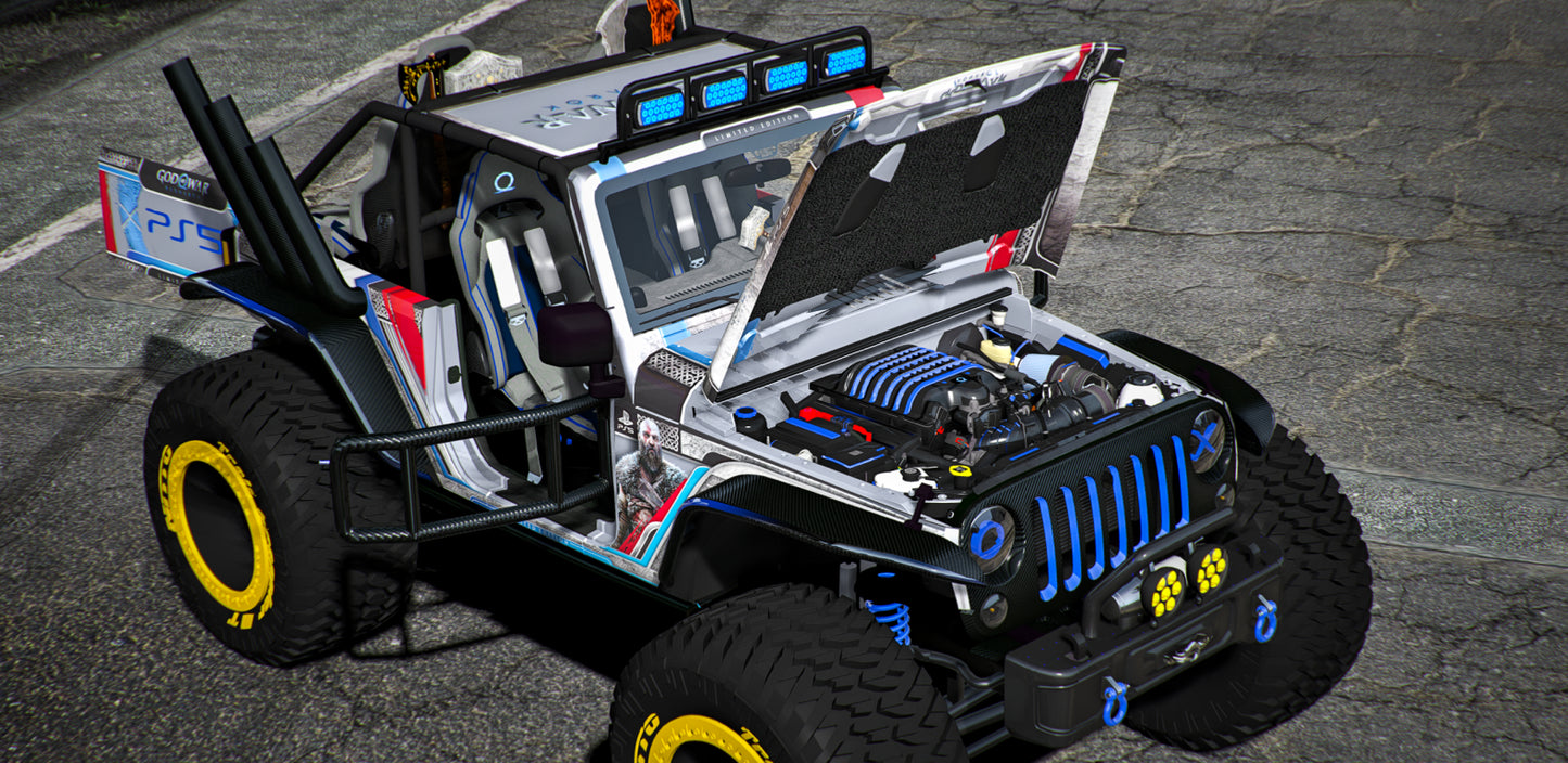 Jeep Trailcat PlayStation 5 God of War [Dinamic Lights]