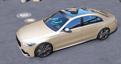 (Badged/Debadged) 2023 Mercedes S63 AMG E Performance Police Modern Lights